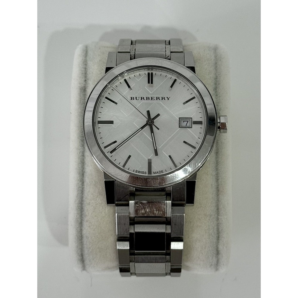 Burberry The City BU9100 Stainless Steel 34mm Women's Swiss Quartz Watch Silver